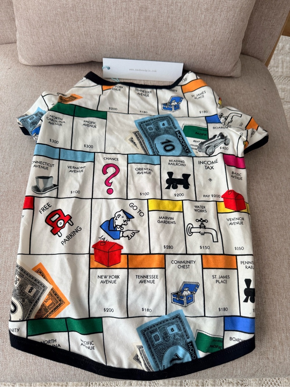 NWT: Dog Monopoly Bedhead Pajamas